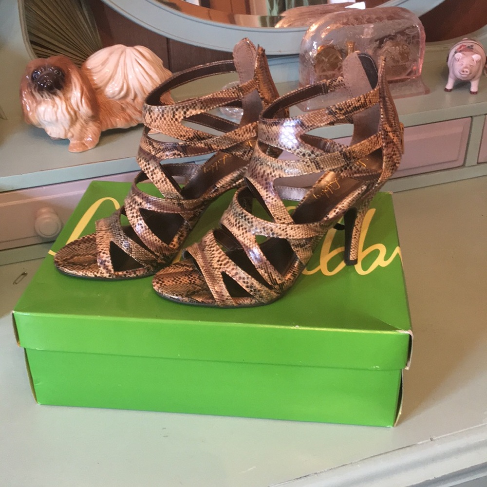 Sam and Libby multi strap heels